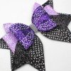 9''competation Cheer Hair Bows for Girls Sport Cheerleading Glitter Star Bows Hair Tie Girls Rhinestone Cheer Hair Accessories