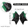 9''competation Cheer Hair Bows for Girls Sport Cheerleading Glitter Star Bows Hair Tie Girls Rhinestone Cheer Hair Accessories