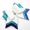 9''Big Glitter Cheer Hair Bows for Girls Boutique Sport Cheer Bow Keychain for Bag Girls Cheerleading Hair Accessories