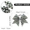 Racing Checkered Flag Glitter Cheer Hair Bows for Girls Racing Plaid Checkered Bow Tie Kids Hair Accessories