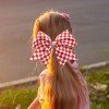 Racing Checkered Flag Glitter Cheer Hair Bows for Girls Racing Plaid Checkered Bow Tie Kids Hair Accessories