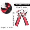 World Cup 2026 Sport Soccer Team Long Streamer Sailor Ponytail Bows Football Ponytail Holder for Girls Kids