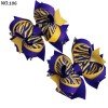 3.5inch PigTail Hair Bow SET cfootball college team NCAA 3.5inch PigTail Hair Bow SET cfootball college team NCAA