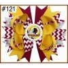 5inch football team stacked boutique bows 5inch football team stacked boutique bows