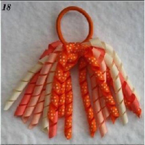 6'' korker ponytail streamer korker hair bows 1-50