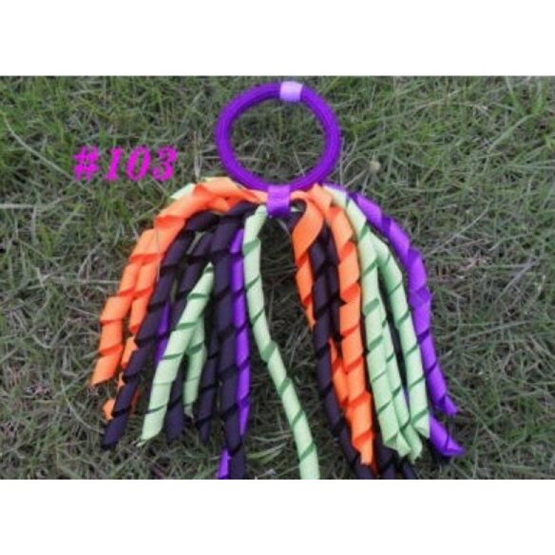 6'' korker ponytail streamer korker hair bows101-150 6'' korker ponytail streamer korker hair bows101-150