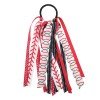 Softball Long Streamer Elastic Hair Tie Colorful Softball Long Tail Sailor Hair Tie Sport Cheer Ponytail Holder