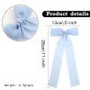 Girls Frayed Fringe Chiffon Silk Hair Bows Torn Raw Silk