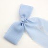 Girls Frayed Fringe Chiffon Silk Hair Bows Torn Raw Silk