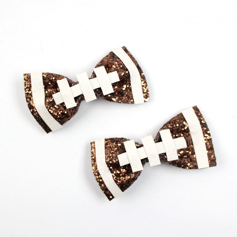 Sport football Sculpture Hair Bows Sport football Sculpture Hair Bows