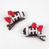 Sport  football Sculpture Hair Bows  