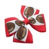 2pcs/set Football Hair Bows Sport Football Pigtail Clip Rugby Ream Hair Bow for Girls Kids Hair Bow Accessories