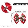 2pcs/set Football Hair Bows Sport Football Pigtail Clip Rugby Ream Hair Bow for Girls Kids Hair Bow Accessories