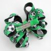Girls Sport Soccer Octopus Hair Bow Clips with Soccer Charms Sport Theme Football Kids Hair Bow Accessories