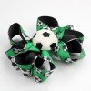 Girls Sport Soccer Octopus Hair Bow Clips with Soccer Charms Sport Theme Football Kids Hair Bow Accessories