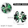 Girls Sport Soccer Octopus Hair Bow Clips with Soccer Charms Sport Theme Football Kids Hair Bow Accessories