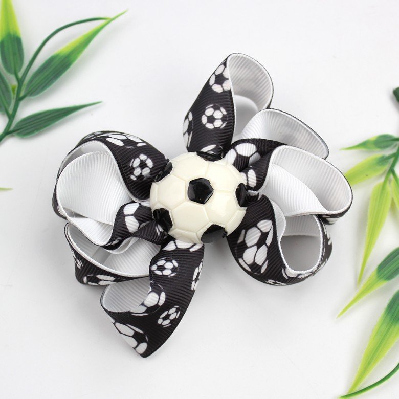 Girls Sport Soccer Octopus Hair Bow Clips with Soccer Charms Sport Theme Football Kids Hair Bow Accessories Girls Sport Soccer Octopus Hair Bow Clips with Soccer Charms Sport Theme Football Kids Hair Bow Accessories