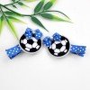 cute soccer ball embroidered hair clips cute soccer ball embroidered hair clips